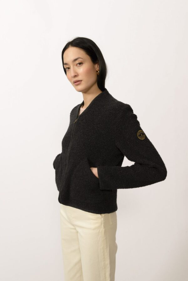 Dixie Wool Fleece Dk Grey Mel